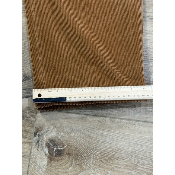 Brooks Brothers Elliot Mens 38x30 Brown Corduroy Pleated Cuffed Pants100% Baggy - Picture 6 of 8